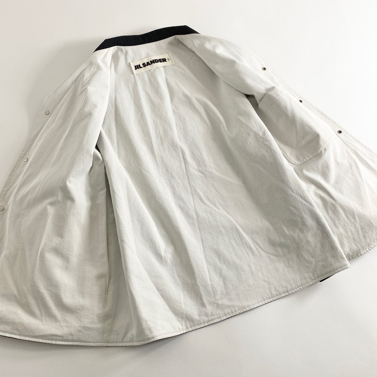 10a17 イタリア製 JIL SANDER ジルサンダー ジャケット シャツジャケット 20SS 48 ダークネイビー メンズ 上着
