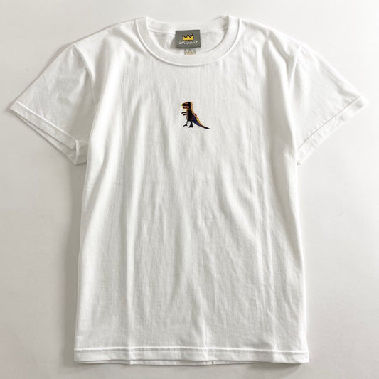 56-2b13 《美品》 BASQUIAT バスキア 00’s デッドストック 展覧会限定 アートTシャツ ホワイト 日本製 ジャン=ミシェル バスキア カットソー TEE 絵画