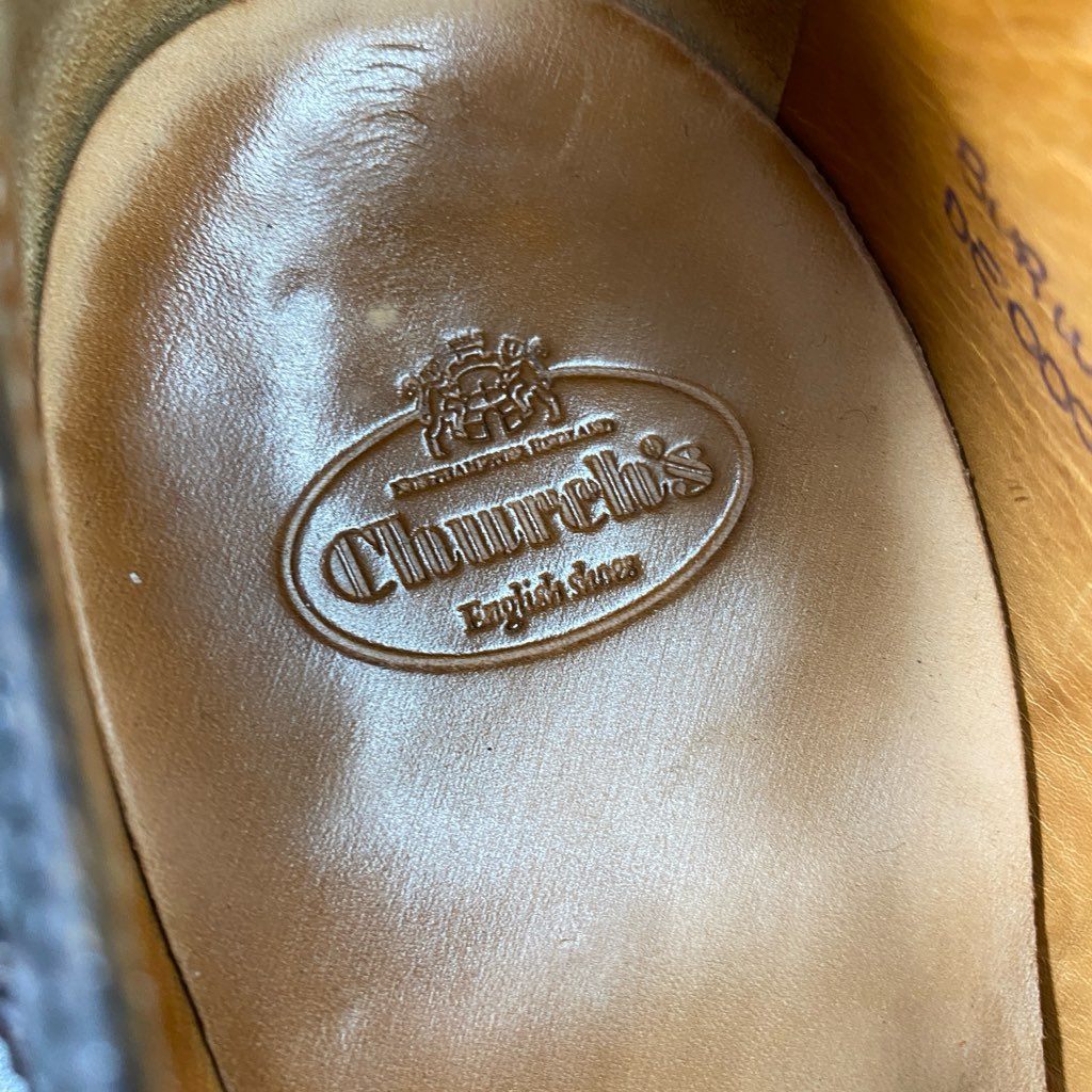 2c1 Church's チャーチ フルブローグ BURWOOD バーウッド ウイングチップ ドレスシューズ レザーシューズ 革靴 サイズ36.5 ダークブラウン レザー レディース