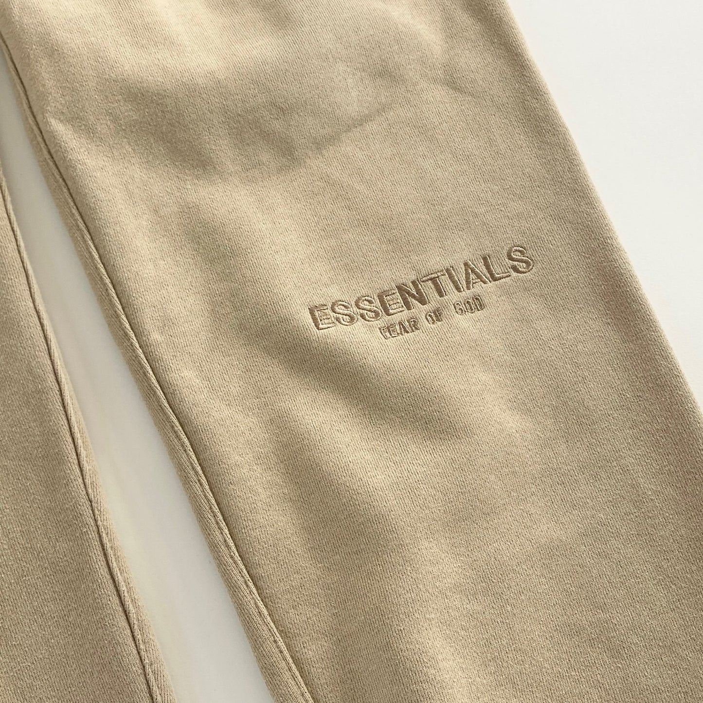 53a31 ESSENTIALS エッセンシャルズ FEAR OF GOD スウェットパンツ イージーパンツ リラックスパンツ ロゴ刺繍 090233 M ベージュ コットン100% メンズ 男性用