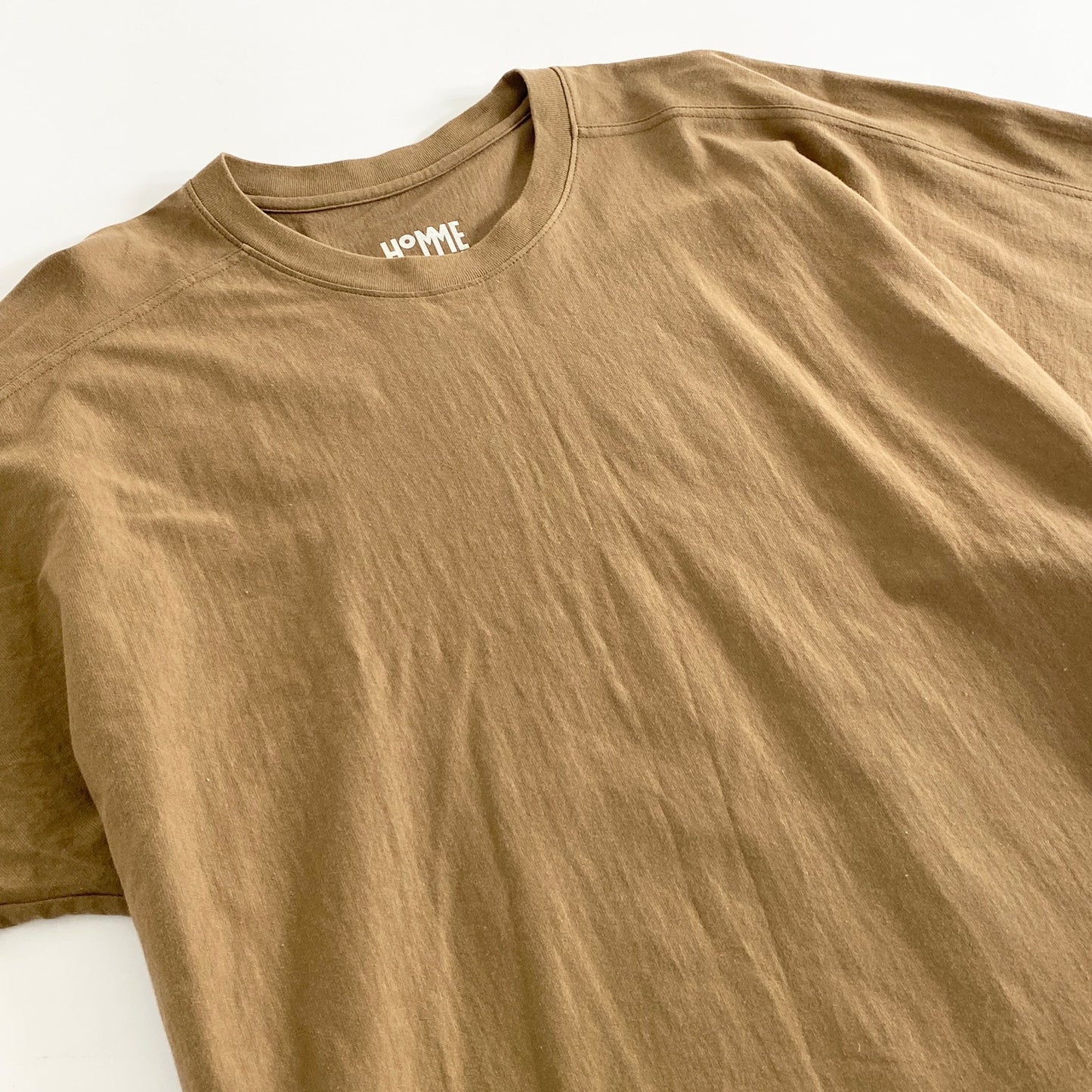 12a21 日本製 HOMME PLISSE ISSEY MIYAKE オムプリッセ イッセイミヤケ ロンT ロングスリーブカットソー 2 ブラウン 長袖 無地 コットン100%