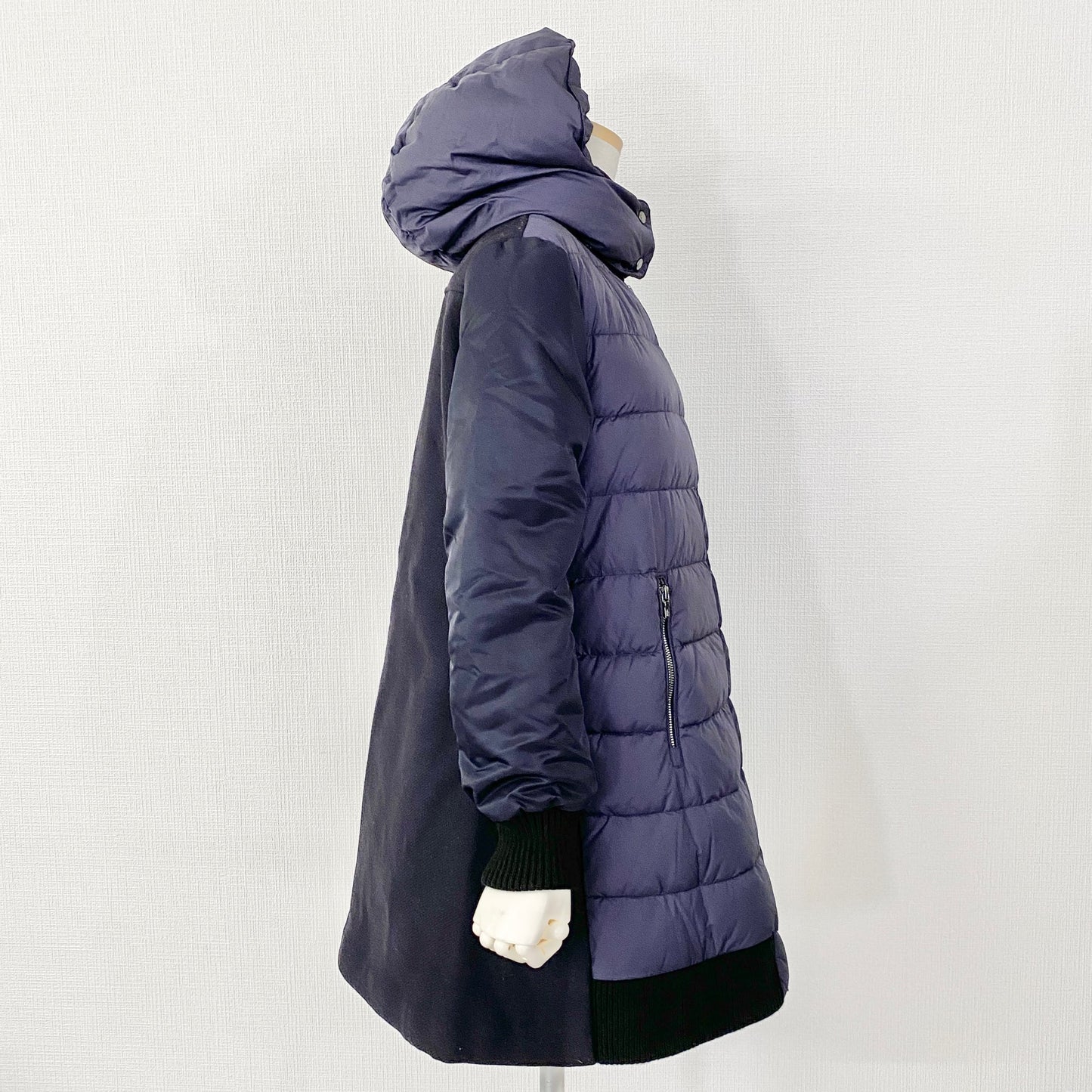 50L5《美品》MONCLER モンクレール BLOIS GIUBBOTTO ブロス ダウンコート 14anni 164cm(0~1相当) ネイビー レディース