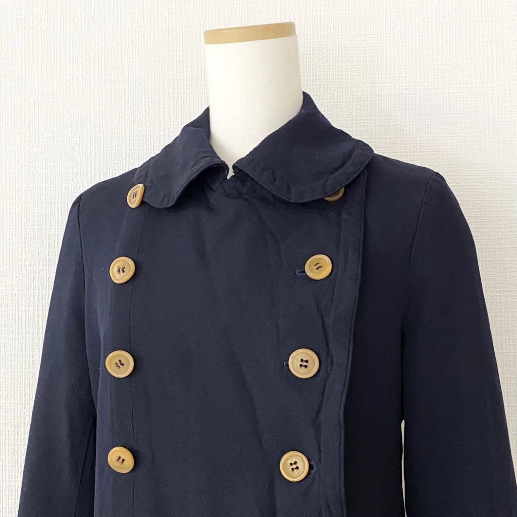 65j29 COMME des GARCONS COMME des GARCONS コムデギャルソン コムデギャルソン コムコム ロングコート AD2012 RJ-C002 XS ダークネイビー ポリエステル100% レディース