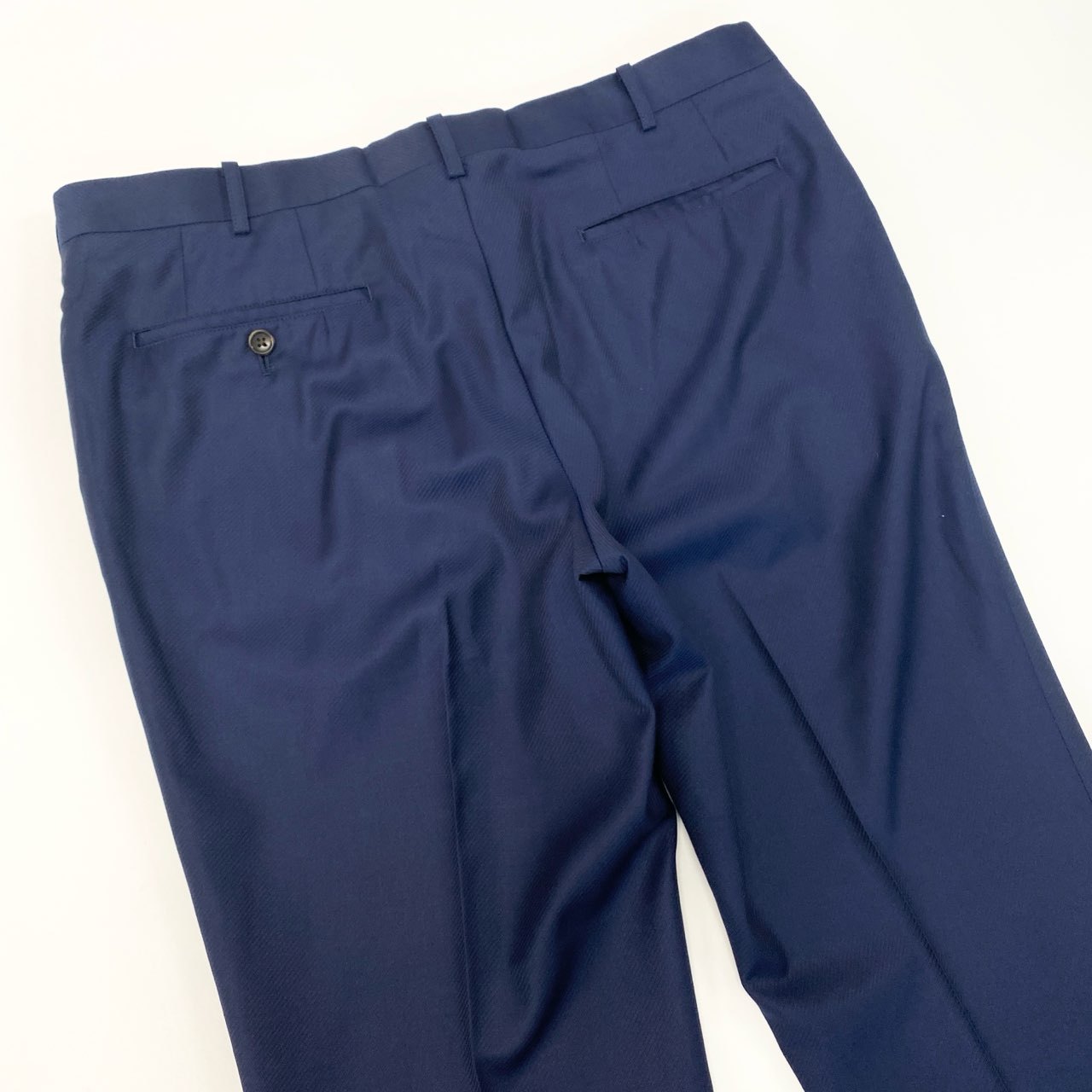 56k27 TAKEO KIKUCHI タケオキクチ DORMEUIL ドーメル生地使用○ セットアップスーツ シングル 1B メンズ 紳士服 ビジネス ネイビー ウール100％u02t