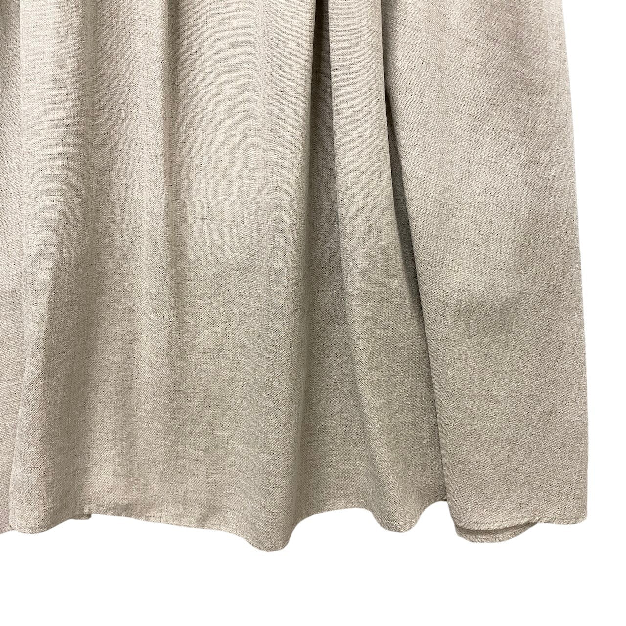 14g5 【美品】WOOLRICH ウールリッチ ノースリーブロングワンピース ウエスト切替 ギャザーデザイン Sサイズ ベージュ レディース 女性用u02t