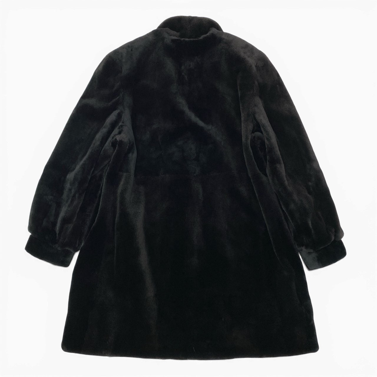 35a15 SAGA MINK サガミンク 銀サガ シェアードミンク ロングコート サイズF ダークブラウン 本毛皮 Shared Mink Fur Coatt18r