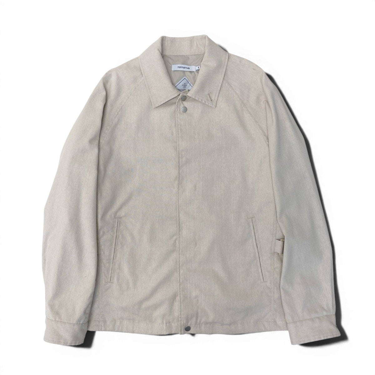 68g14 nonnative ノンネイティブ 24SS COACH JACKET P/C/L OXFORD WITH GORE-TEX WINSTOPPER コーチジャケット NN-J4413 サイズ1 アイボリー メンズu02t
