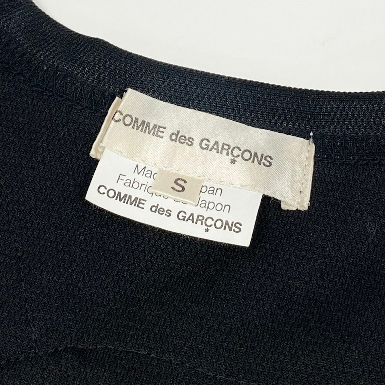 Ae11 COMME des GARCONS AD2009 パッチワークデザインノースリーブ 日本製 GE-T027 Sサイズ ブラック ポリエステル100％ レディース 女性用ta1ta1