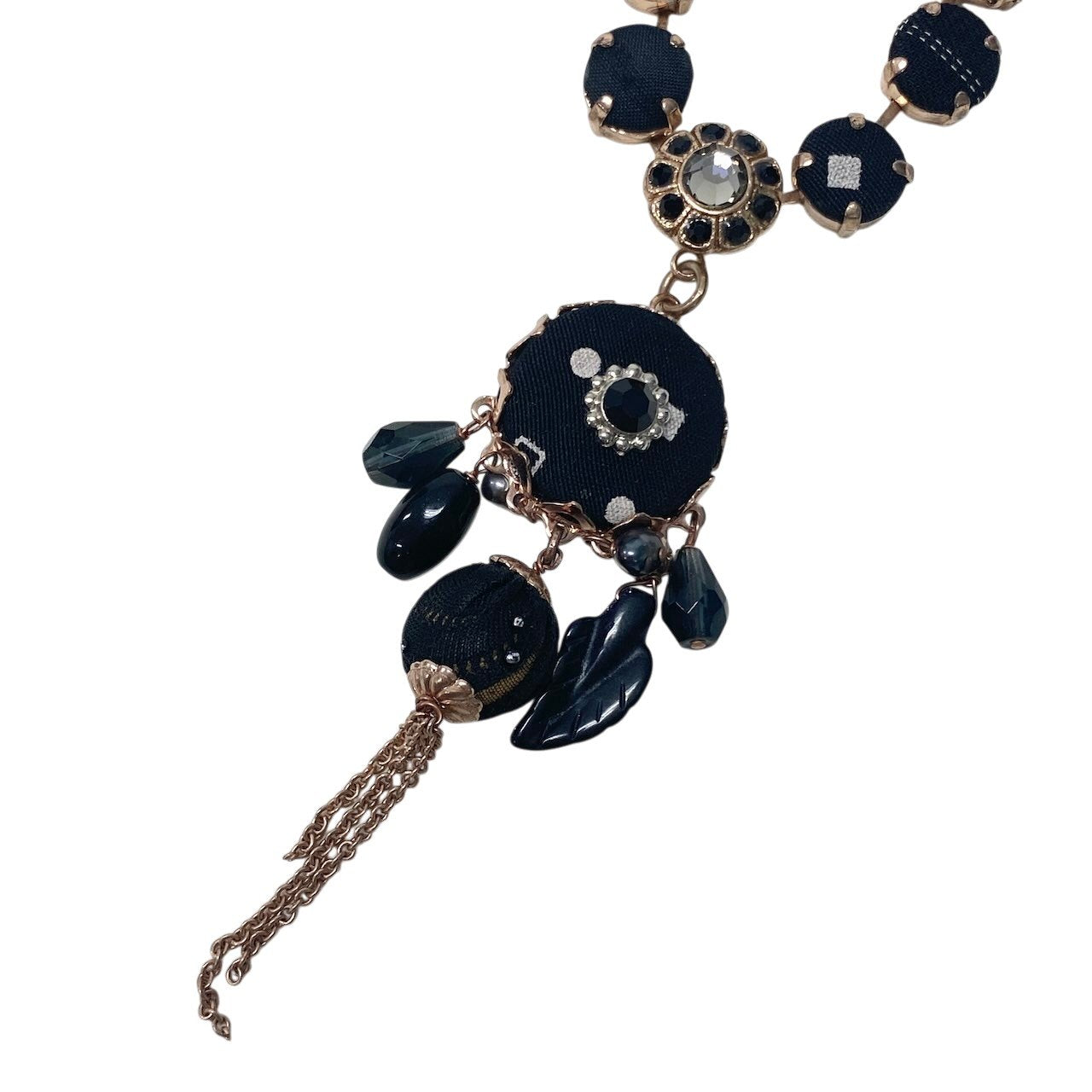 g16④ 《 3本セット 》 Mariana マリアナ 天然石 × クリスタル ビジューネックレス アクセサリー ジュエリー アンティークt18r