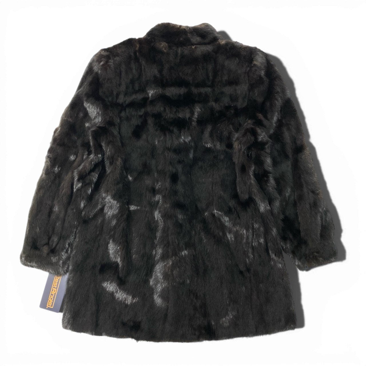 25c14 《タグ付》 Best Angle ダークミンク ファーコート サイズ9 ブラックブラウン 本毛皮 Dark Mink Fur Coatt18r