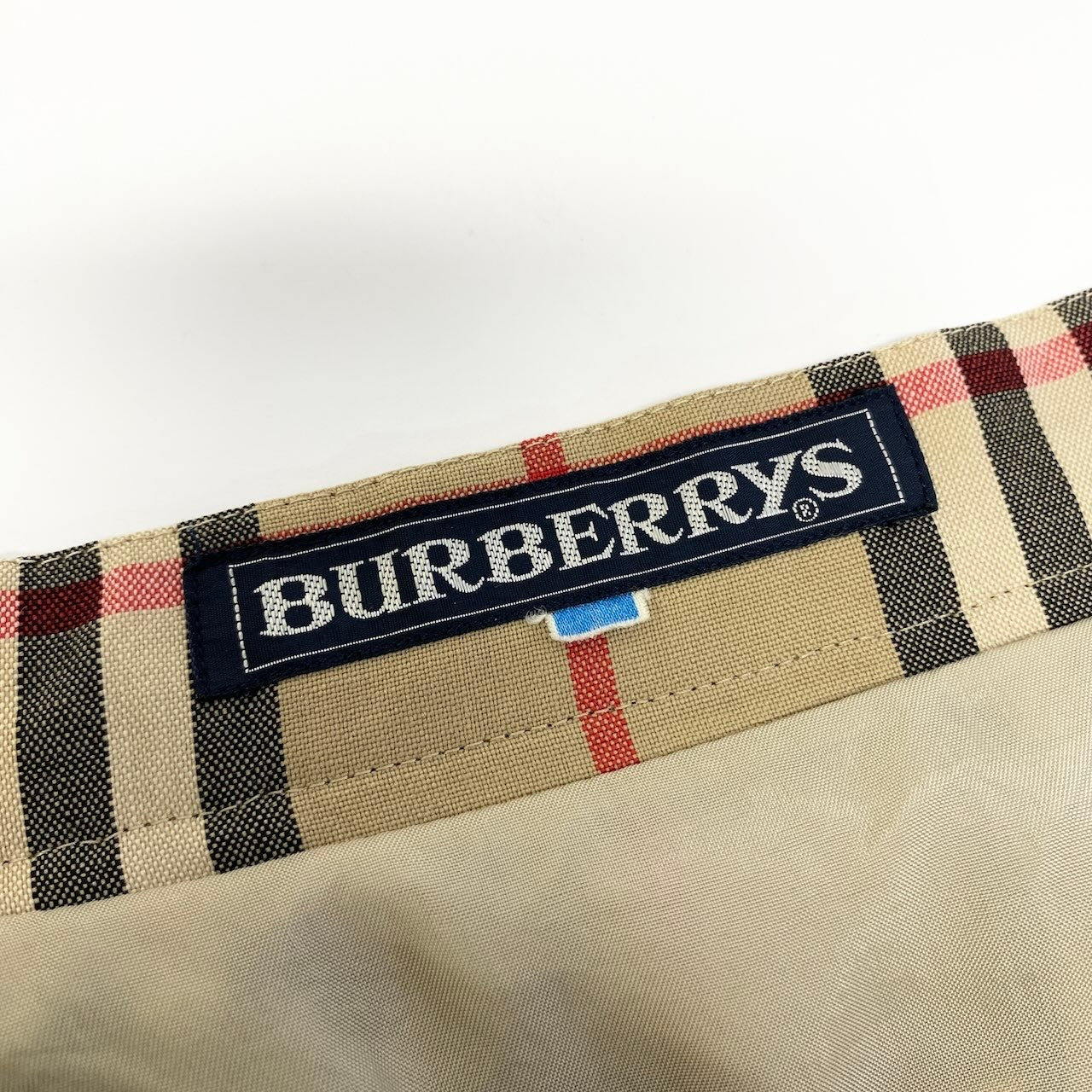 67e7 Burberry‘s バーバリー ノバチェック タックスカート ミディ丈 FX003-625 ベージュ サイズ13 ウール100％ レディース 女性服u02t