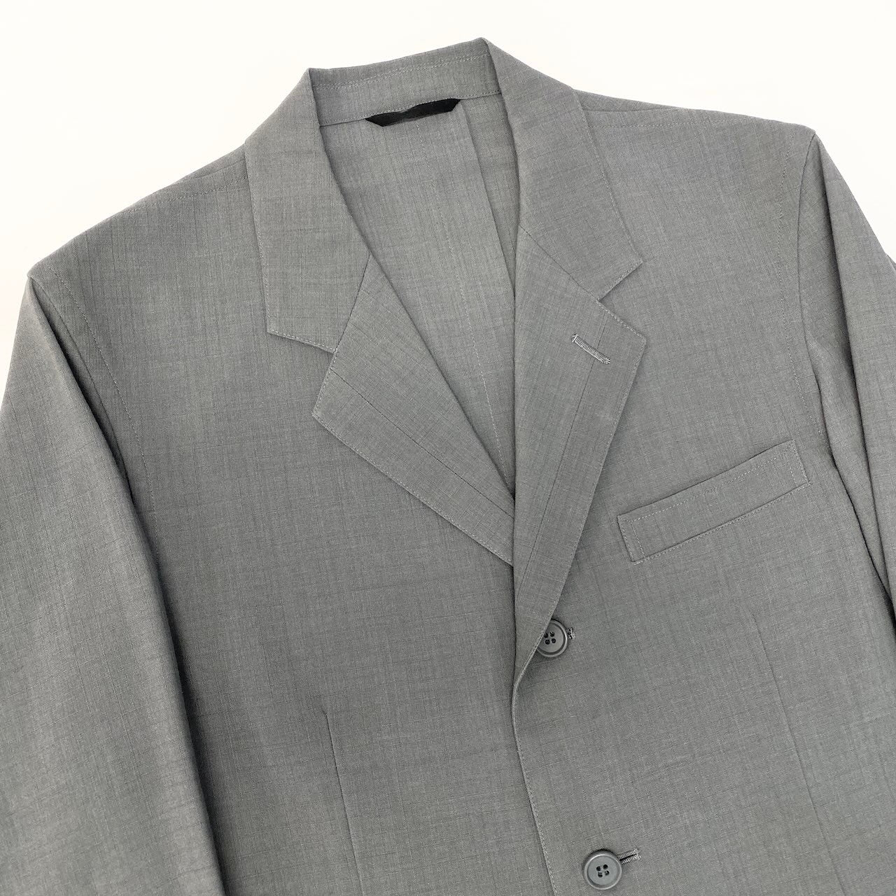 26e8 A.A.R Yohji Yamamoto D`URBAN ヨウジヤマモト ダーバン リップストップ デザインジャケット サイズL グレー メンズ 紳士服u02t