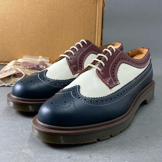 4f13 《試着程度》 英国製 DR.MARTENS ドクターマーチン ウイングチップ ドレスシューズ レザーシューズ 革靴 Air Wair 11883601 サイズUK8 トリコロール レザー メンズ イングランド製