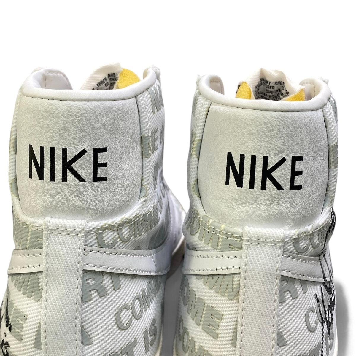 1i13 《美品》 NIKE ナイキ × COMME des GARCONS コムデギャルソン BLAZER MID スニーカー DA5383-100 26cm ホワイト シューズt18r