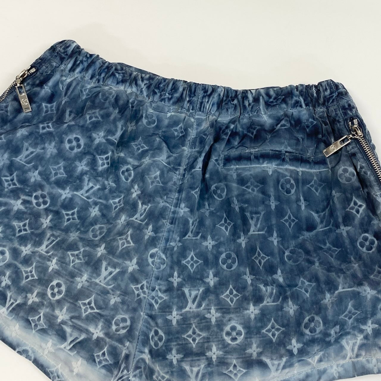 e7 LOUIS VUITTON ルイヴィトン モノグラム ハーフパンツ ショートパンツ FHPA22 38 ブルーu02t