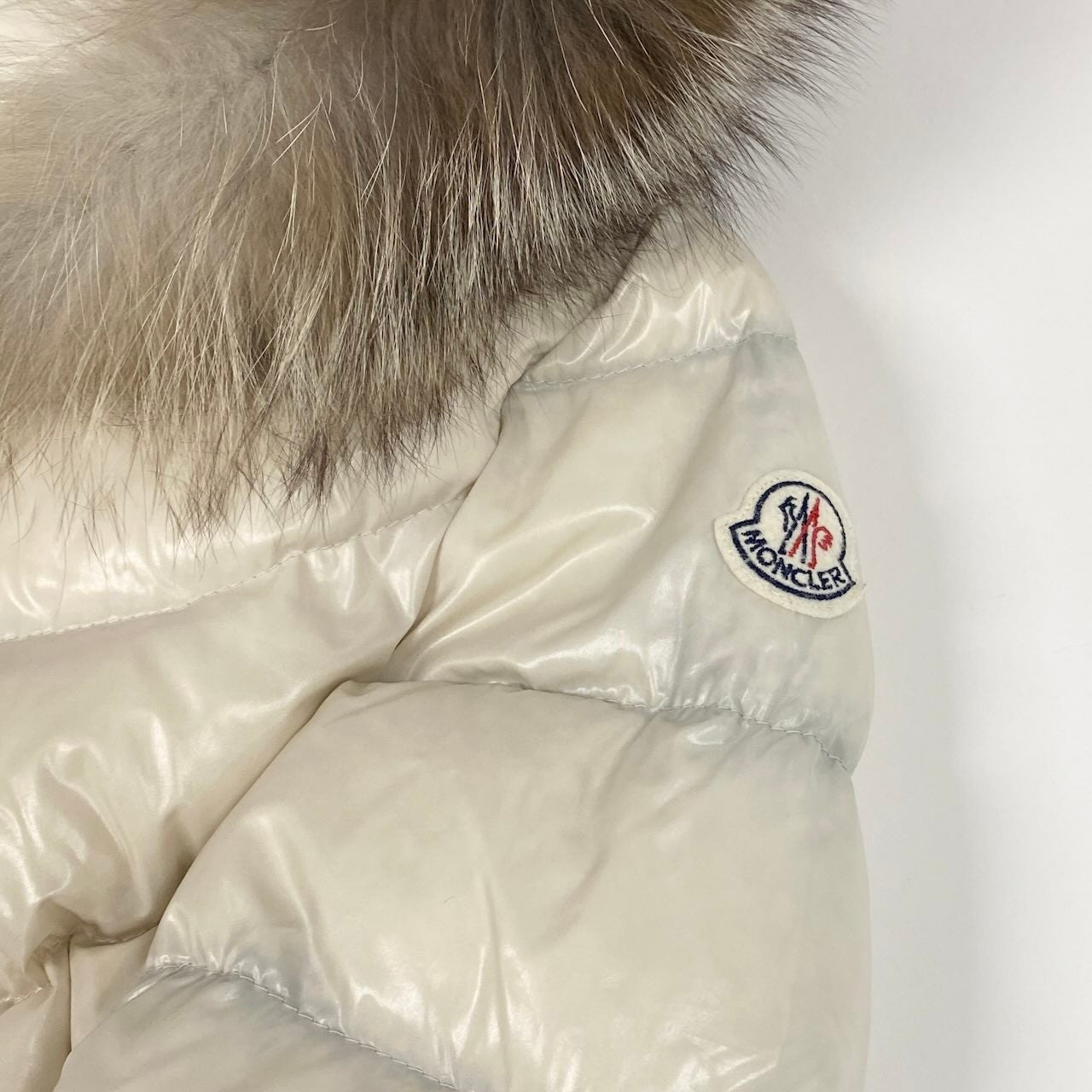 K6c20 MONCLER モンクレール APHIA アフィア ダウンコート ロングダウンコート フォックスファー 0 ホワイト レディースsn1