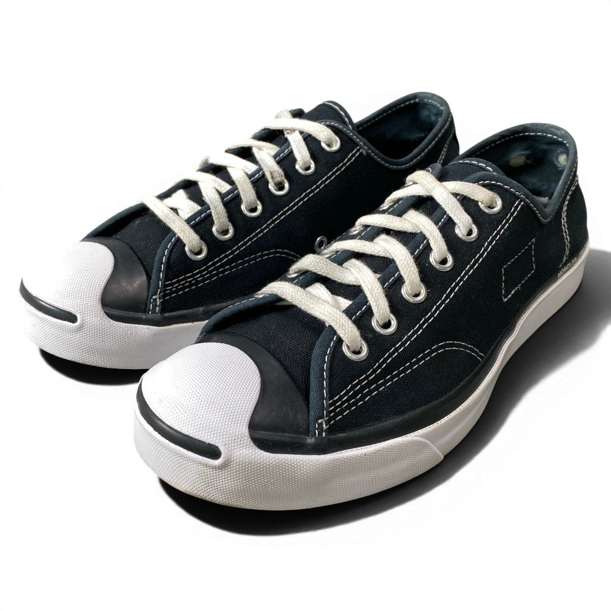 1g8 CONVERSE コンバース JACK PURCELL Moncler × Fragment Design コラボスニーカー ローカットスニーカー 24.5cm ブラック ホワイト メンズ レディース ユニセックスo07t