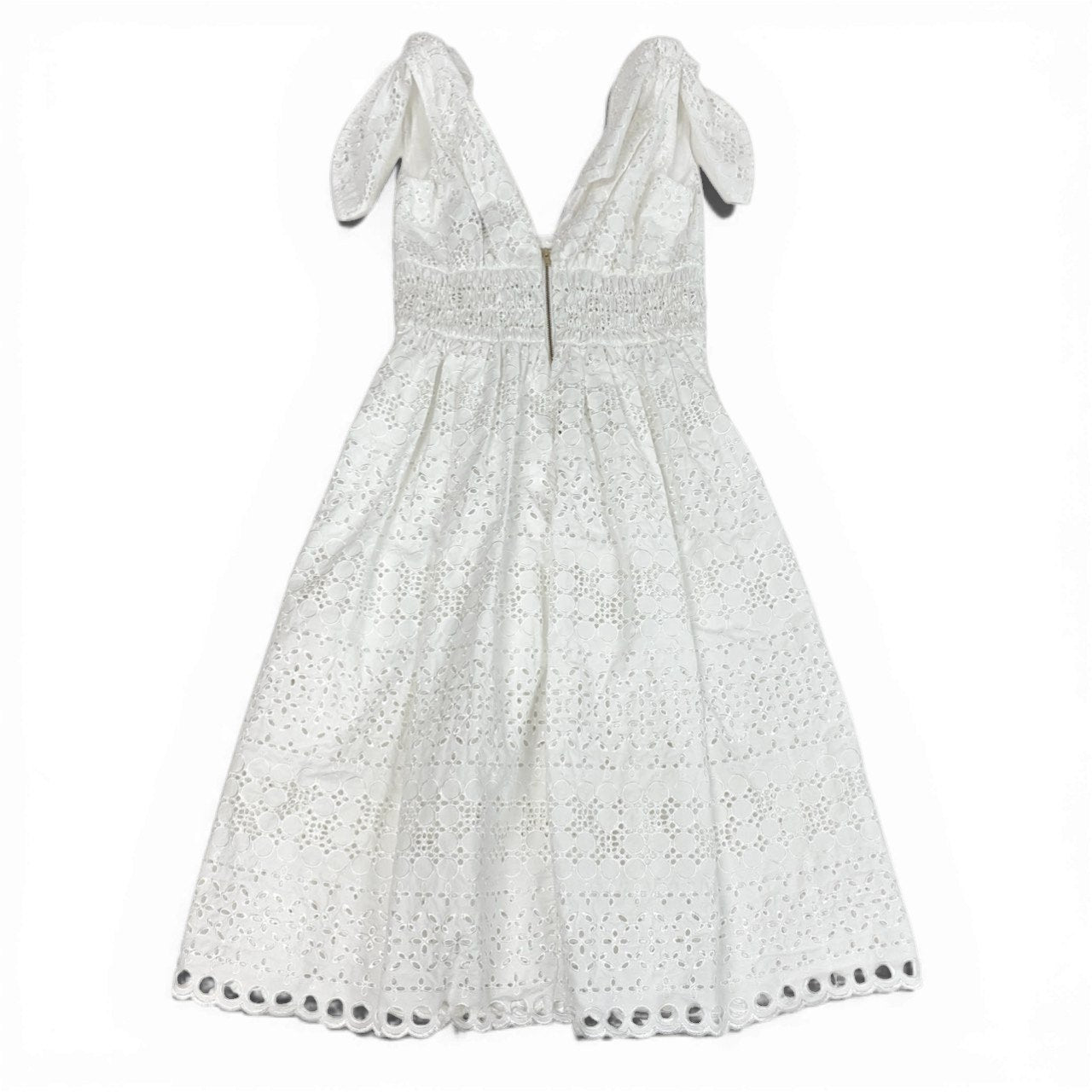 75b27 《美品》 self-portrait セルフポートレイト エンブロイダリー ドレスワンピース ノースリーブワンピース UK6 ホワイト レディースu02t