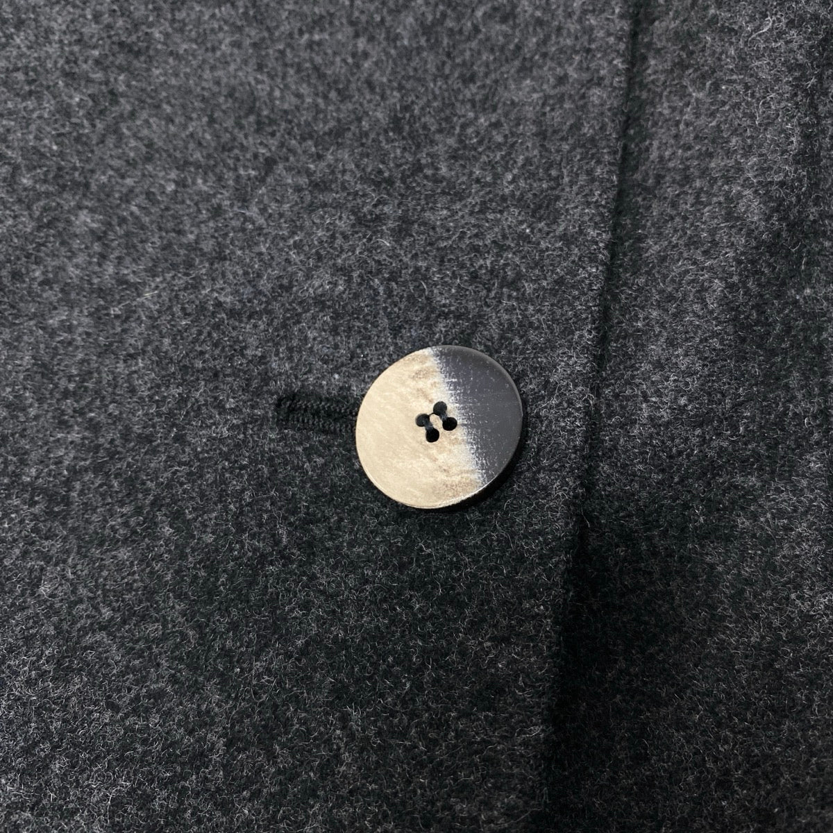 68h18 Max Mara マックスマーラ ダブルブレスト ウールジャケット ハーフコート サイズ44 ダークグレー レディースu02t