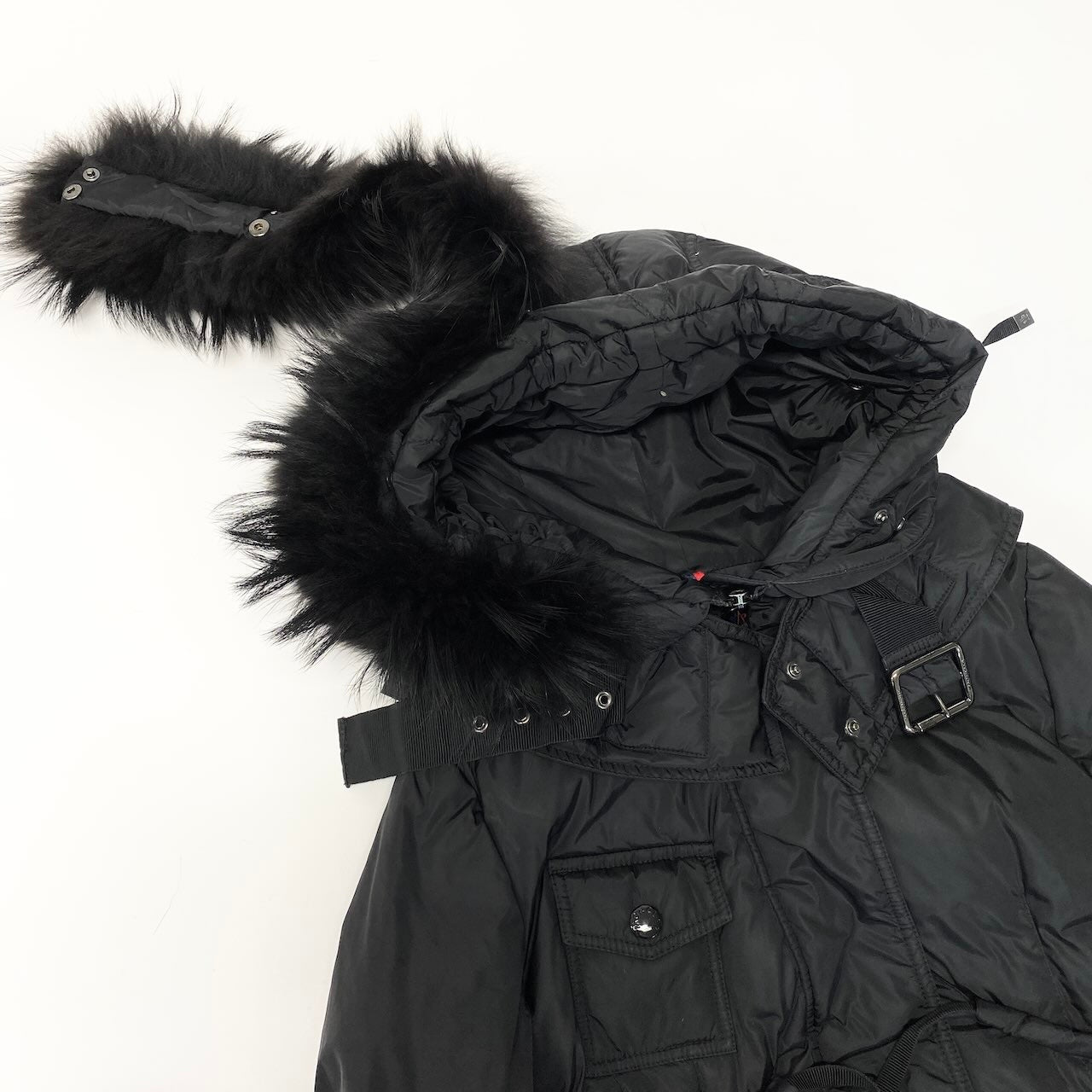 57d5 MONCLER モンクレール PHALANGERE ファランジェール ロングダウンコート サイズ00 ブラック Down Long Coat 女性用t18r