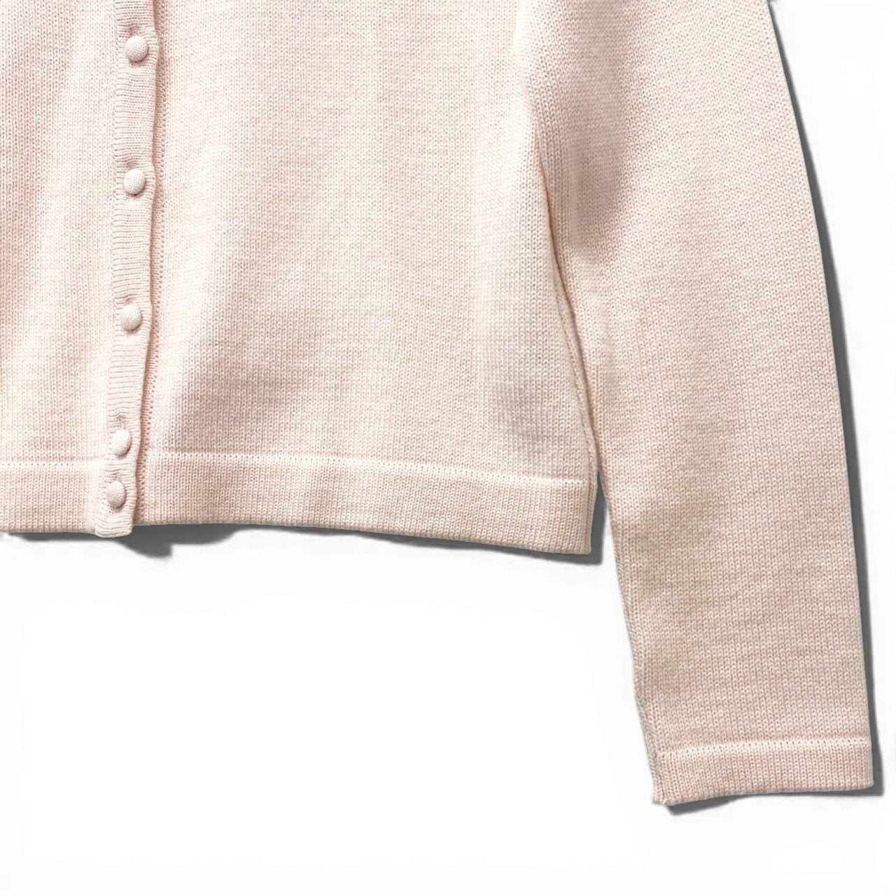 14b13 Rene ルネ ニットカーディガン ニットセーター 襟ミンクファー取り外し可 6642770 36サイズ ベビーピンク ウール100％ レディース 女性用u02t