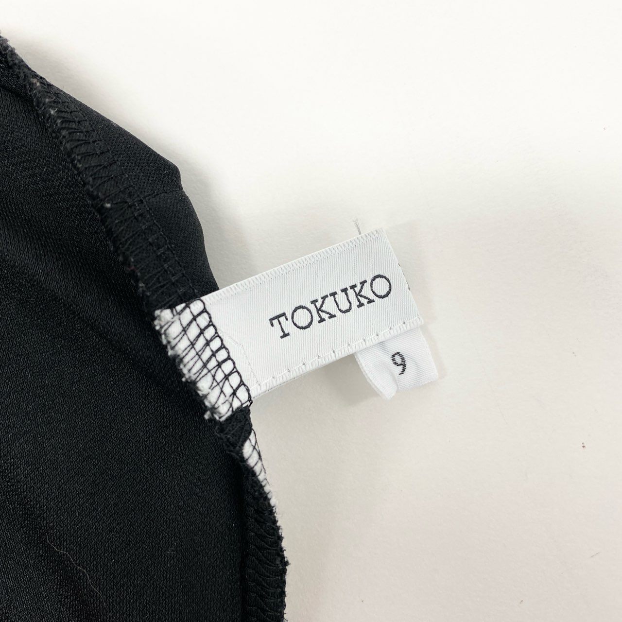 67k20《美品》TOKUKO 1er VOL トクコプルミエヴォル フリルジャケット ロングスリーブカーディガン 薄手 フォーマル レディース 女性用 9 ブラック ポリエステル100％u02t