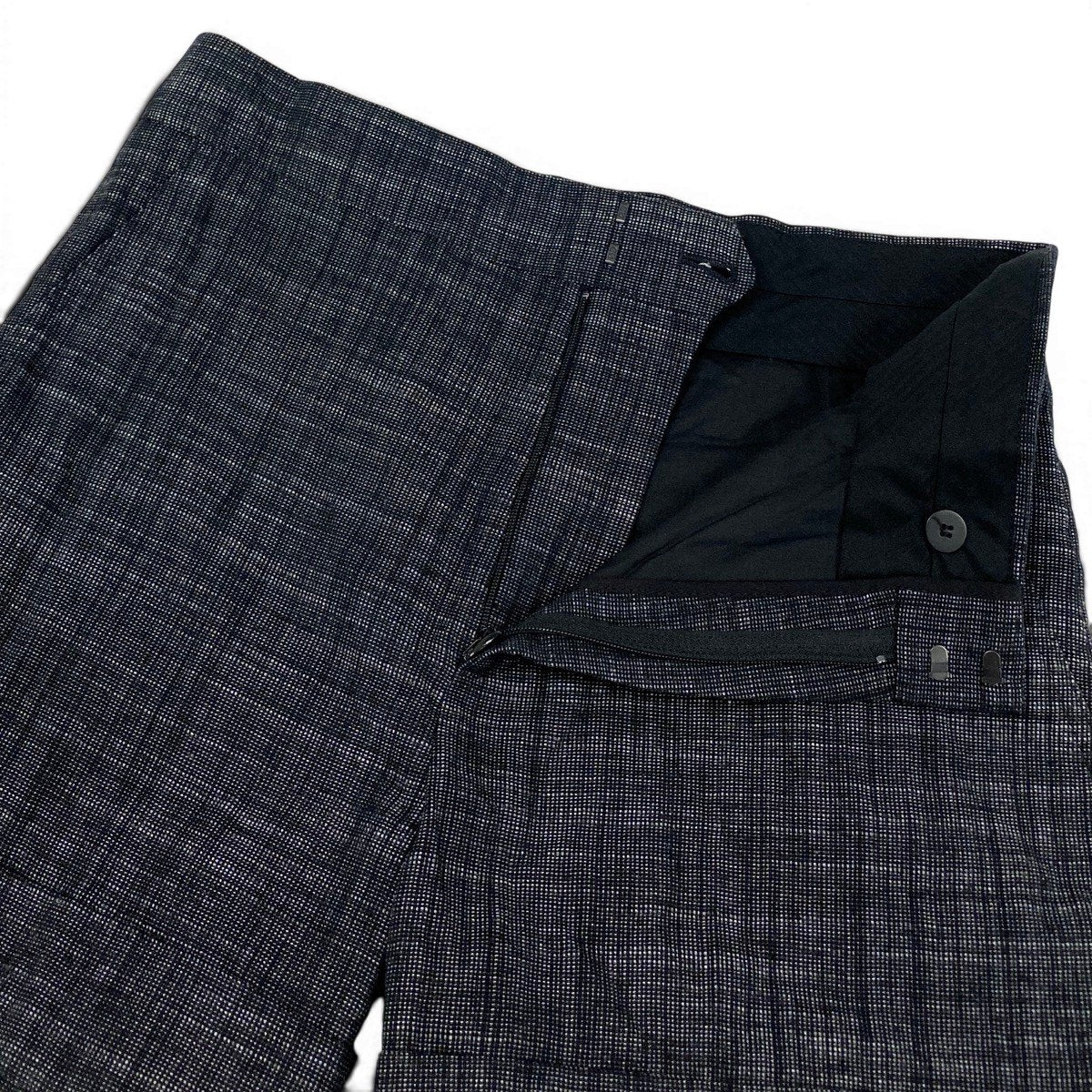 Eg23 【極美品】Christian Dior ショートパンツ コットンリネン イタリア製 021P10A3360 40サイズ ブラック系 レディース 女性用k02i