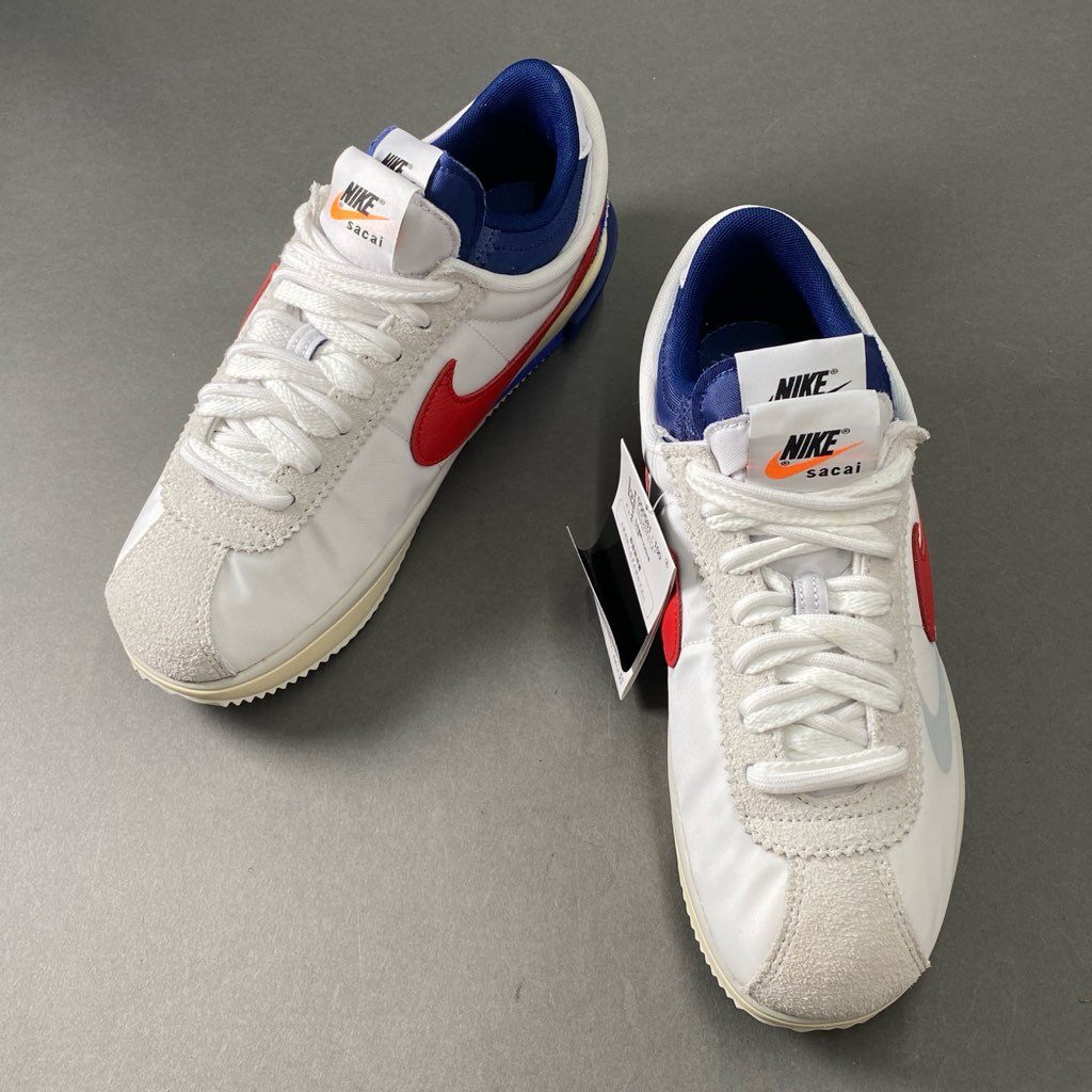 1f6 《未使用保管品》 NIKE ナイキ × sacai サカイ ZOOM CORTEZ SP コルテッツ スニーカー DQ0581-100 26cm ホワイト シューズ 箱付き