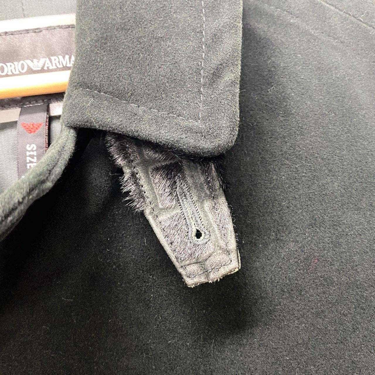 51c13 EMPORIO ARMANI エンポリオアルマーニ ハラコ切替 チェスター
