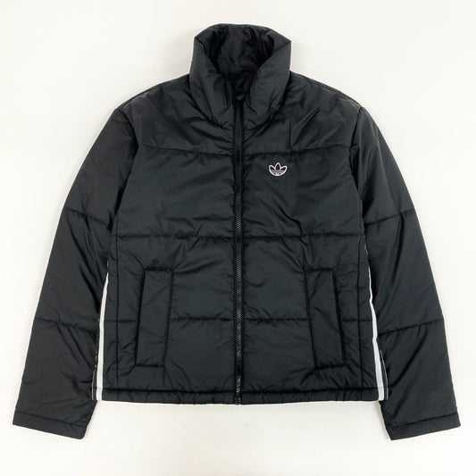 35i9 adidas アディダス Short Puffer Jacket ショート 中綿ジャケット トレフォイルロゴ GK8554 Mサイズ ブラック レディースk02i