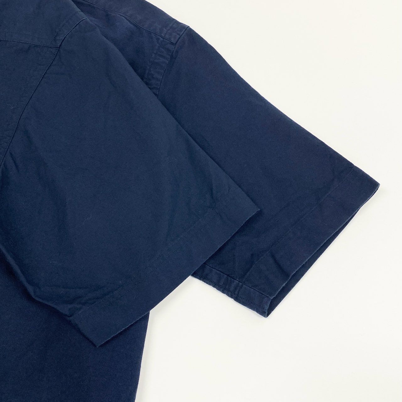 29a9 sacai サカイ 半袖シャツ ドッキングシャツ アシンメトリー トップス 1 ネイビー コットン メンズ 男性用u02t