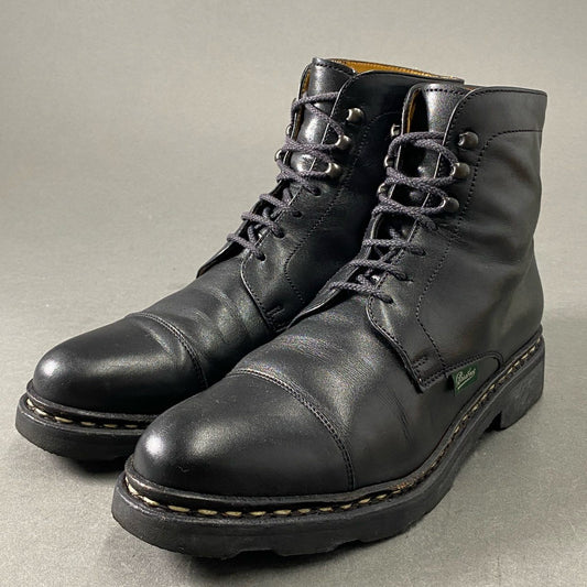 1f13 Paraboot パラブーツ NEUILLY ヌイイ キャップトゥ レースアップブーツ 3 ブラック leather レザー ショートブーツ