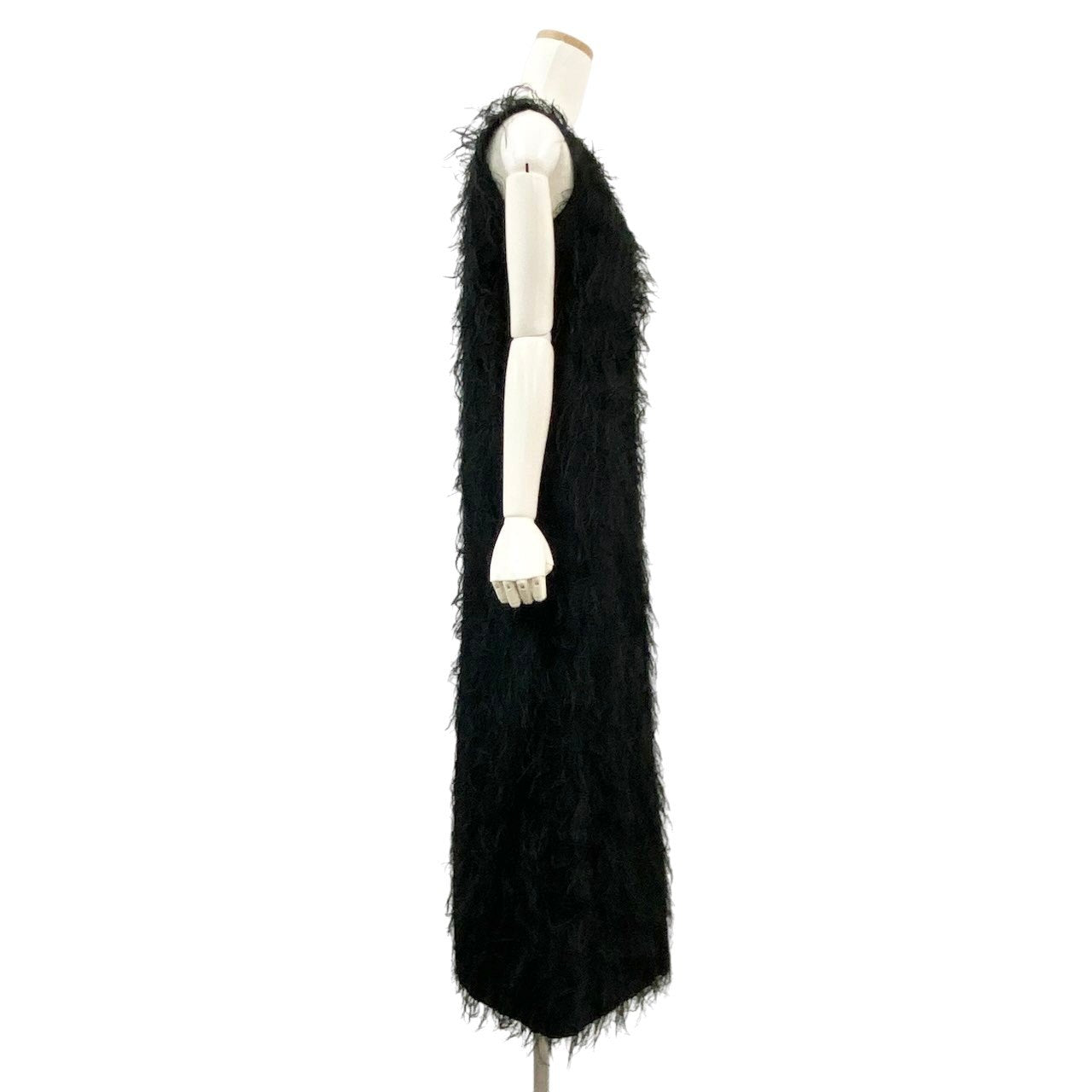 Ac24 定価￥60,500 Maison Mihara Yasuhiro メゾンミハラヤスヒロ フェザーライク ジャカードファブリックドレス Dress サイズ38 ブラック ワンピースt18r