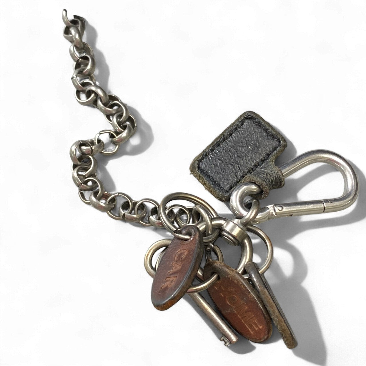 bk18 DOLCE&GABBANA ドルチェ＆ガッバーナ 00’s Vintage Leather Shoulder Bag Chain fastener ショルダーバッグ メンズk02i