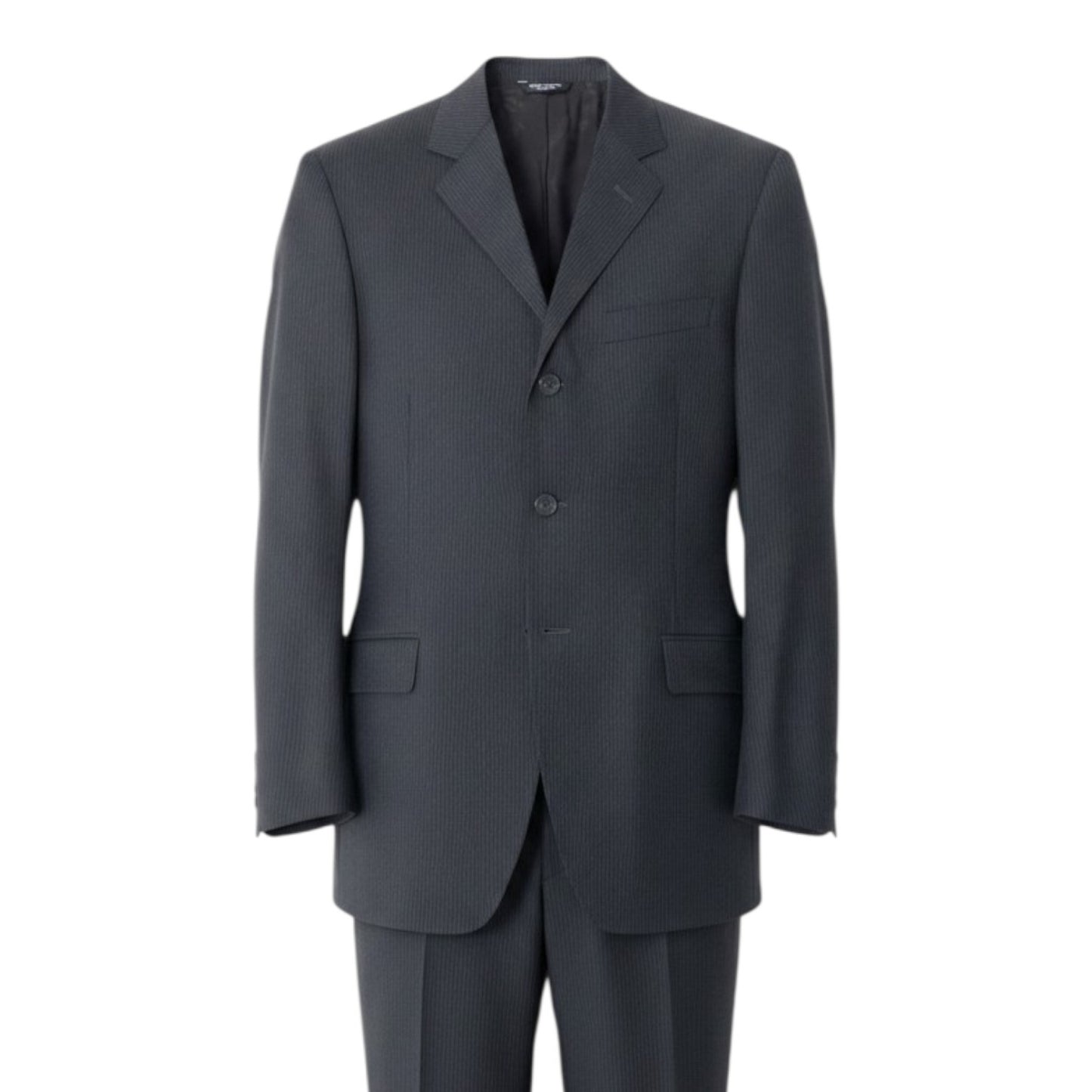 77h20【新品未使用】DOLCE&GABBANA ドルチェアンドガッパーナ スーツセットアップ テーラードジャケット スラックス ストライプ イタリア製 52サイズ グレー ウール100％ メンズ 男性用k02i