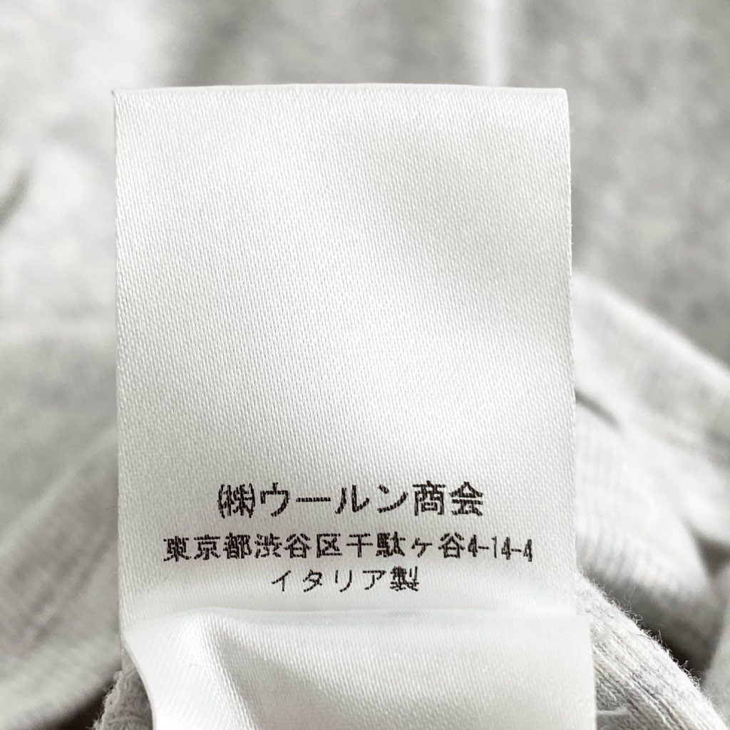 21d10 【美品】 BRUNELLO CUCINELLI ブルネロクチネリ ビーズデザイン リブカットソー 長袖Tシャツ XXL ライトグレー レディース 婦人服