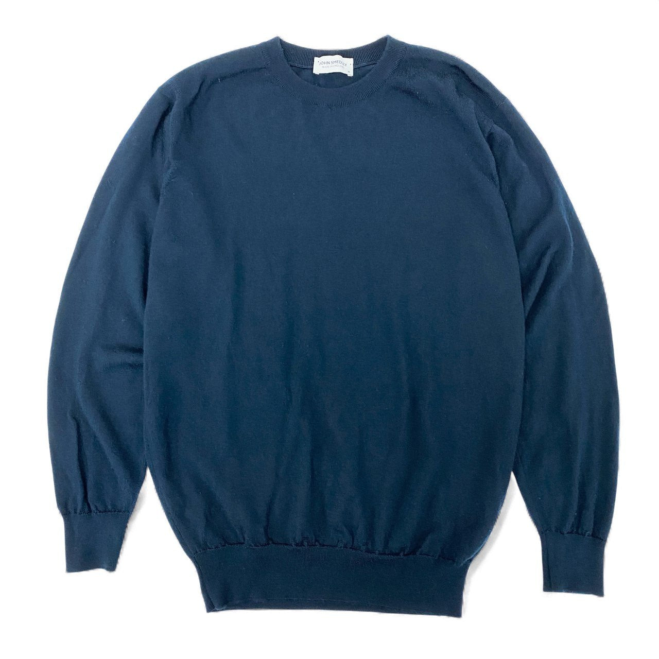 19k10 JOHN SMEDLEY ジョンスメドレー ニットセーター ウールニット ウール100％ トップス Mサイズ ダークグリーン メンズu02t