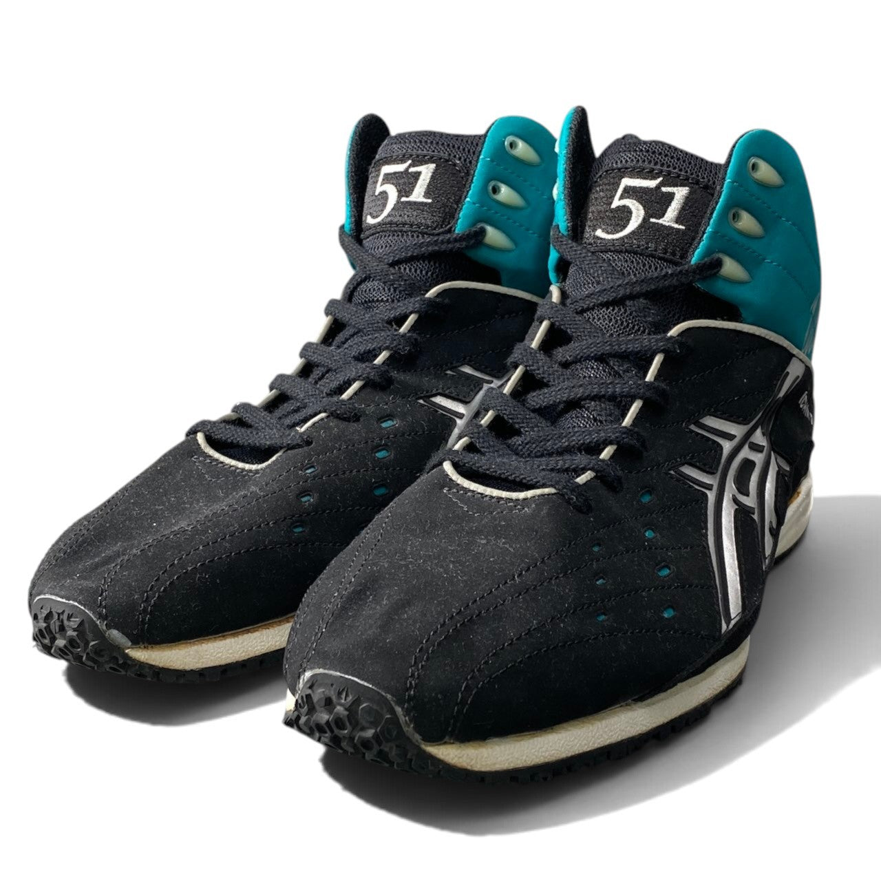 1h19 Asics アシックス 2003年 実使用 スパイク イチロー 直筆サイン入り ICHIRO ブラック グリーン メンズ 男性用k02i