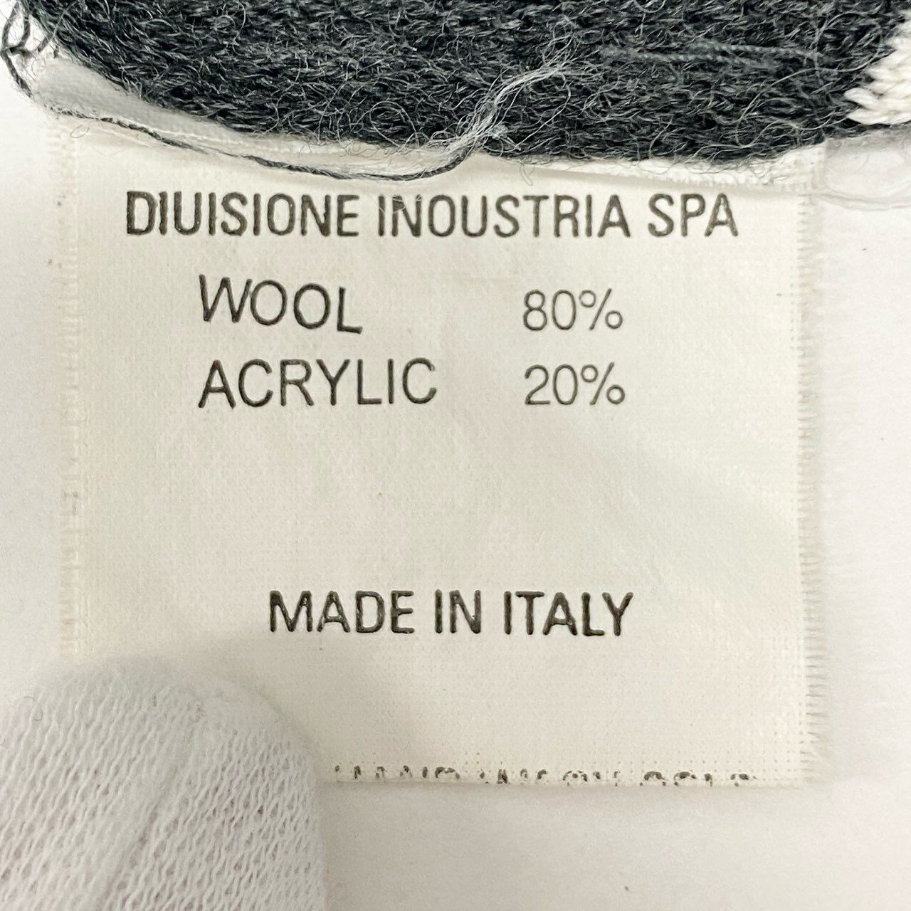 Ic5 FENDI フェンディ ロゴニット ロングスリーブ セーター ウールブレンド イタリア製 レディース グレーt18r