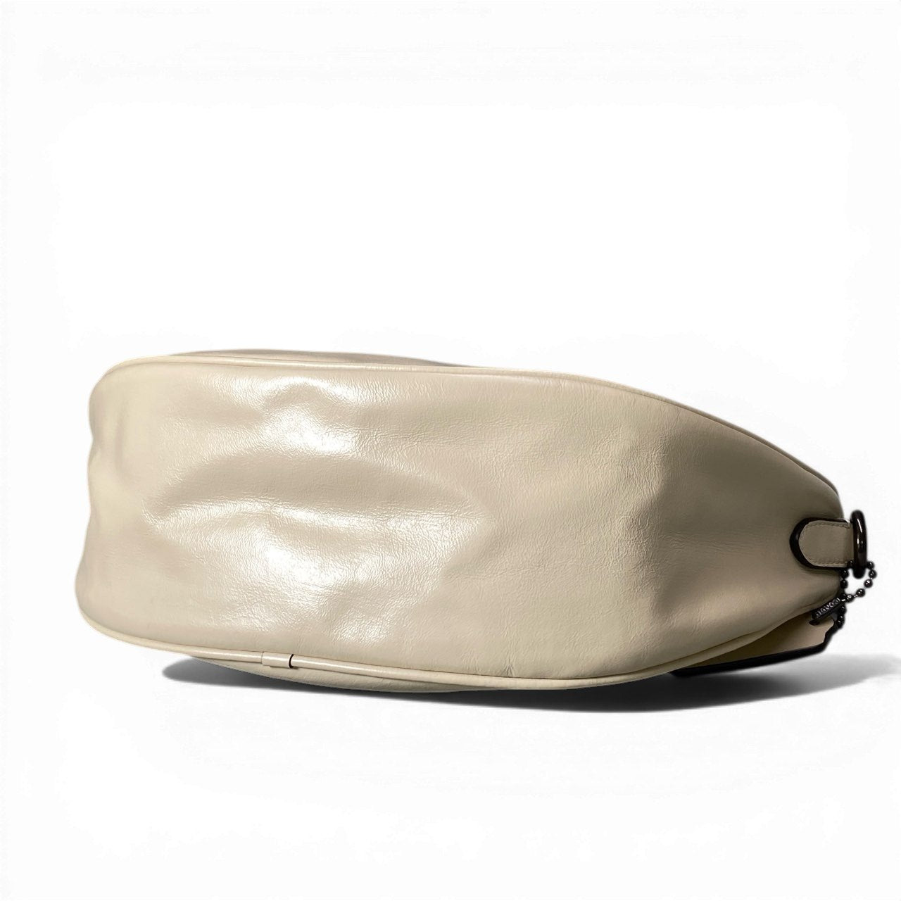 d13 《美品》 COACH コーチ ポーチ付 ホール ソフト スリングバッグ CY754 ベージュ レザー カバン Hole Sling Bagt18r
