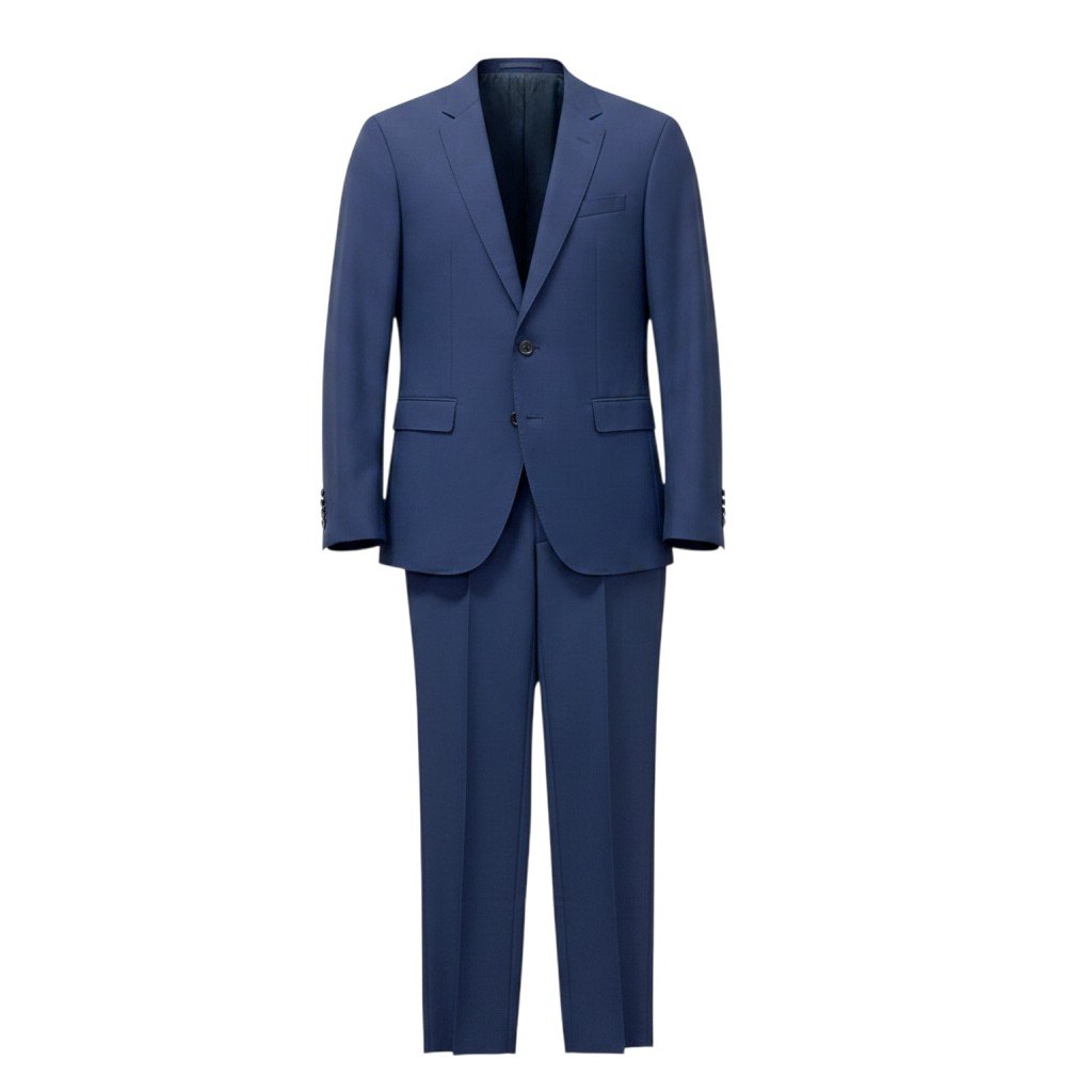 73e15 HUGO BOSS ヒューゴボス スーツセットアップ テーラードジャケット スラックス FULL CANVAS 46サイズ ネイビー メンズ 男性用u02t