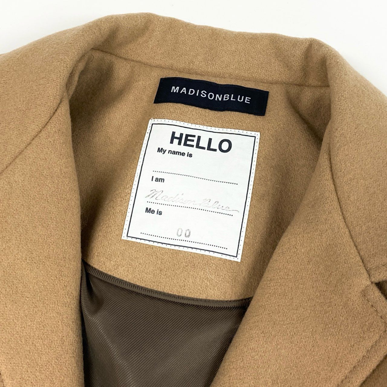 24l15《美品》 MADISON BLUE マディソンブルー 2024AW メルトンウール コーチジャケット ブルゾン アウター 00 キャメルブラウン ウールナイロン レディース 女性用u02t