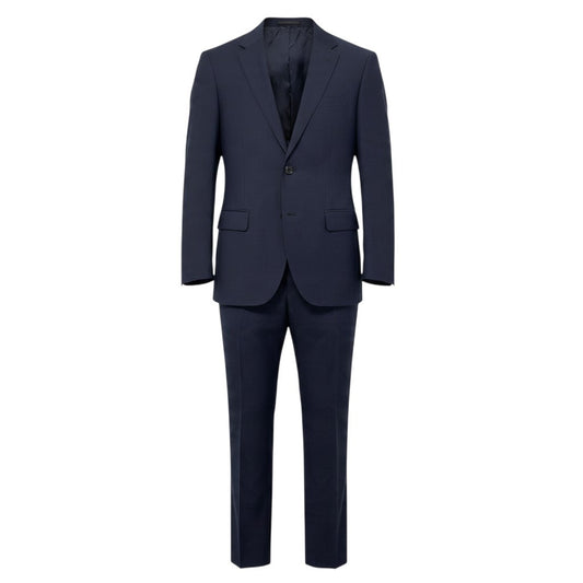 3j22 【美品】 WORKER CLOTHING SUPPLY ワーカークロージングサプライ カノニコ生地 セットアップ シングルスーツ 2B サイズ44 ネイビー ウール メンズu02t