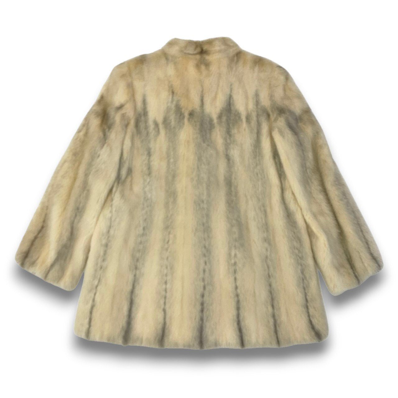 45c21 パステルクロスミンク ファーコート サイズF ホワイト 本毛皮 Pastel Cross Mink Fur Coatt18r