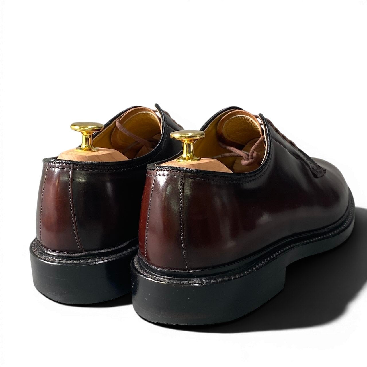 2g14 《美品》 REGAL リーガル Shell Cordovan コードバン ドレスシューズ サイズ26cm ブラウン レザー 革靴 シューツリー付t18r