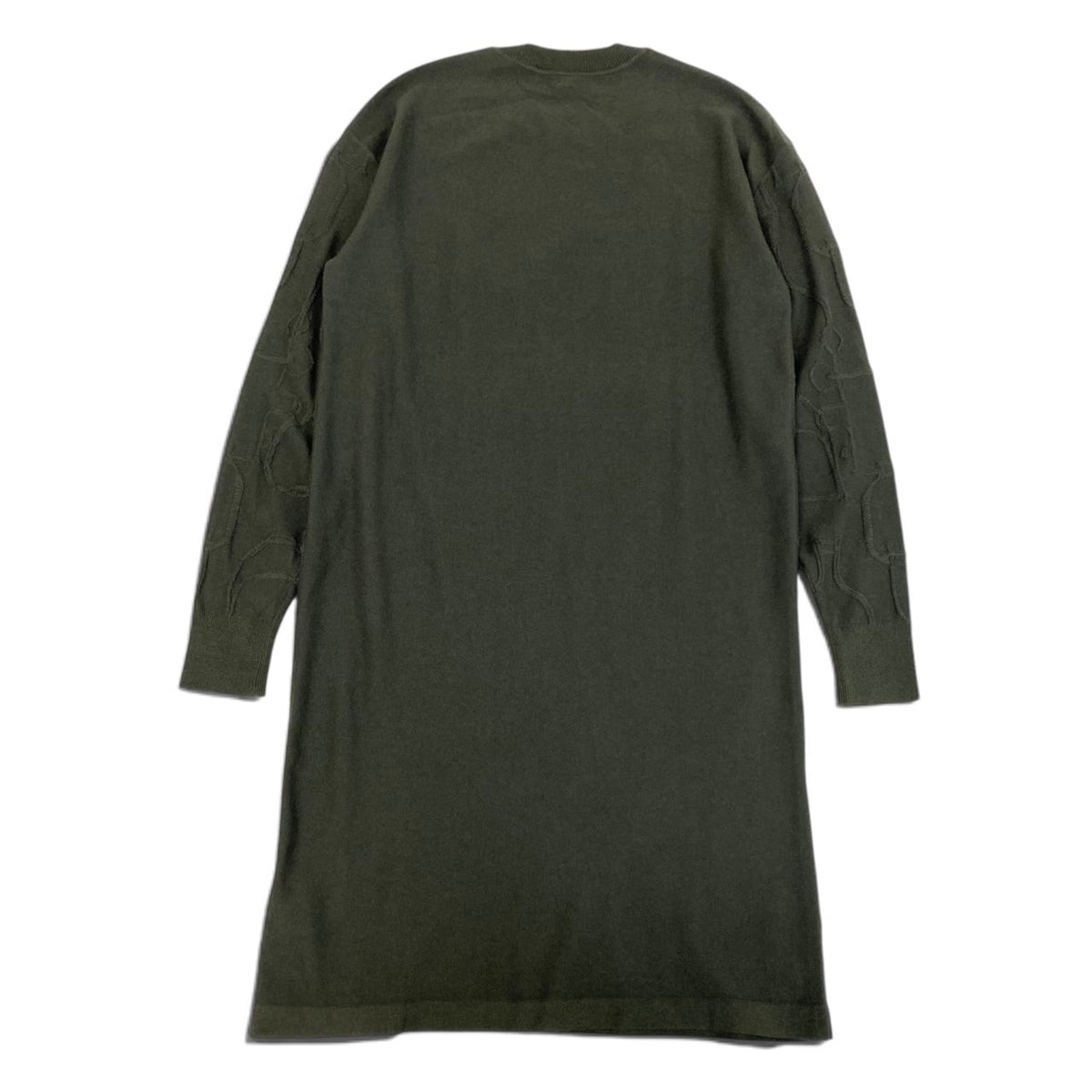58i15 《極美品》 HERMES エルメス Torsades トルサード ニットワンピース トップス 36 ダークグリーン シルク カシミヤu02t