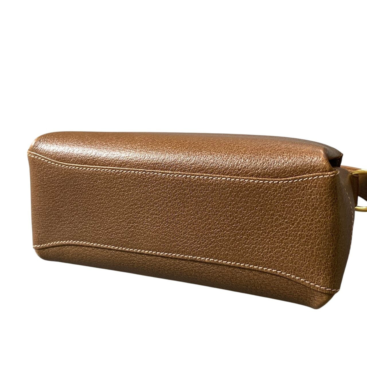 e26 GUCCI ヴィンテージ グッチ バンブーシリーズ ハンドバッグ ブラウン レザー レディースta1