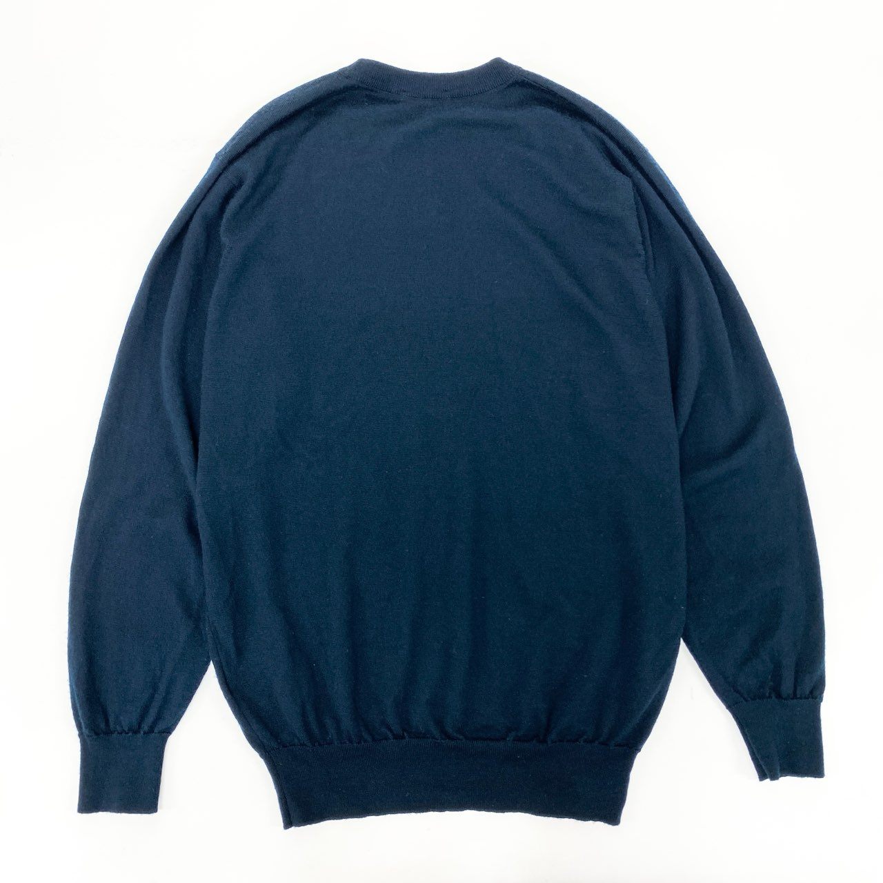 19k10 JOHN SMEDLEY ジョンスメドレー ニットセーター ウールニット ウール100％ トップス Mサイズ ダークグリーン メンズu02t