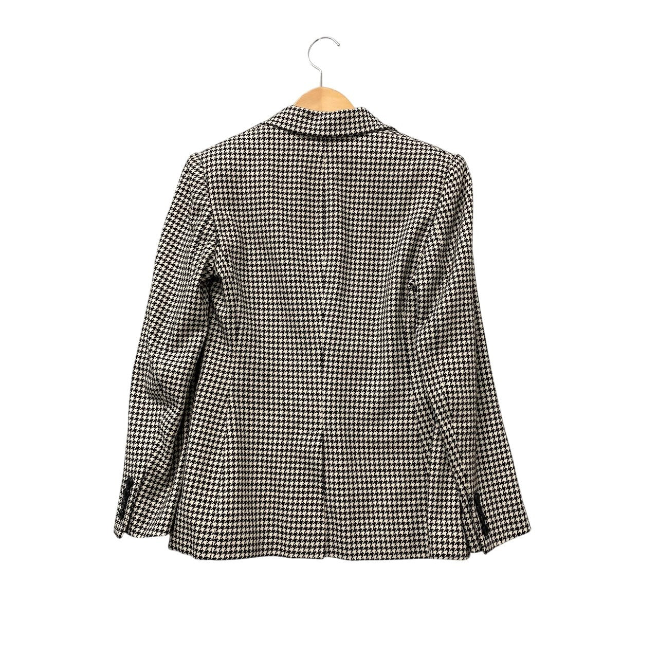 14g5 RALPH LAUREN ラルフローレン BLACK LABEL ブラックレーベル テーラードジャケット ウールジャケット 千鳥格子 イタリア製 4サイズ ブラック ホワイト ウール100％ レディース 女性用u02t