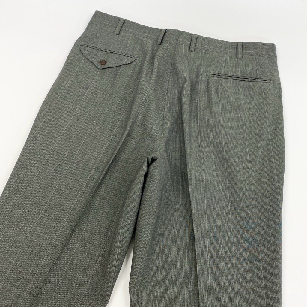 62l24 Burberry's バーバリーズ スーツセットアップ テーラードジャケット スラックス ダブルプレスト BB4サイズ グレー系 ウール100％ メンズo07t